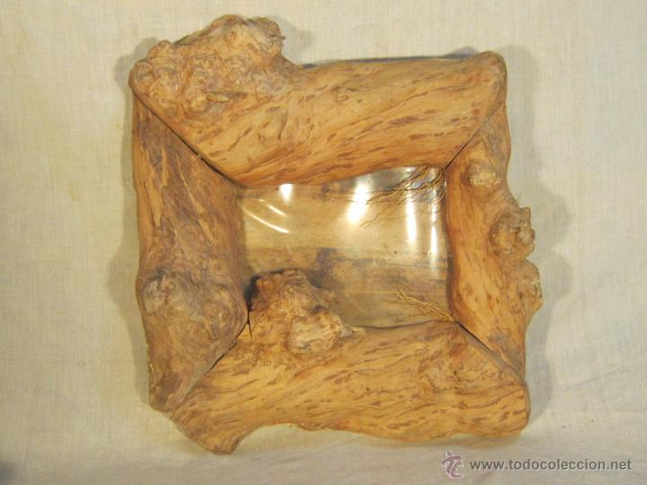 Antig&uuml;edades: PORTAFOTOS EN MADERA RUSTICA - Foto 3