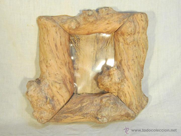 Antig&uuml;edades: PORTAFOTOS EN MADERA RUSTICA - Foto 4