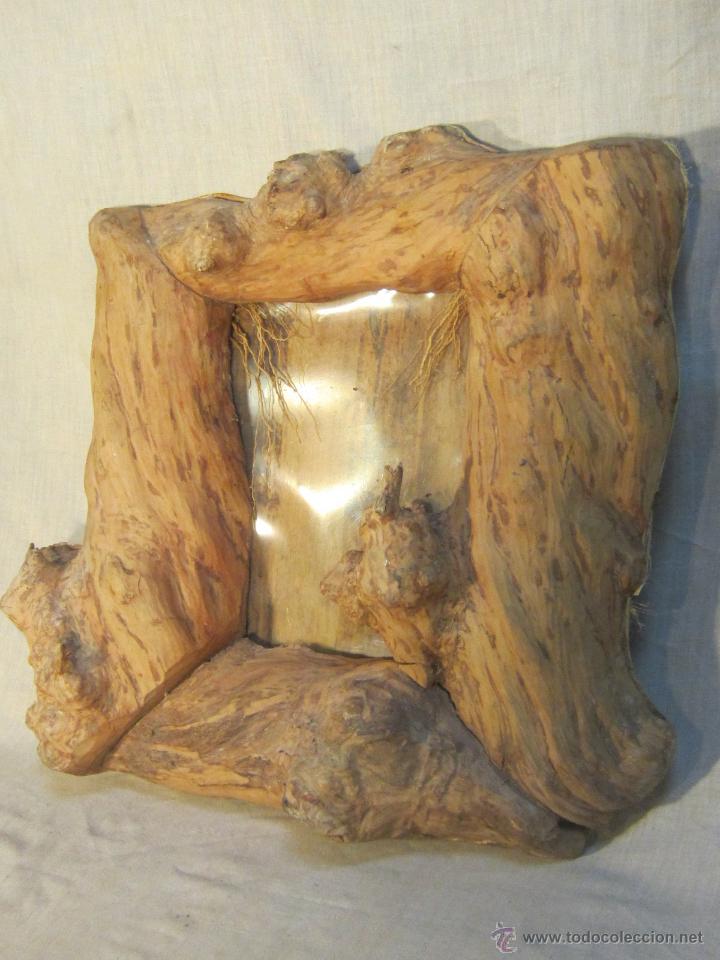 Antig&uuml;edades: PORTAFOTOS EN MADERA RUSTICA - Foto 6