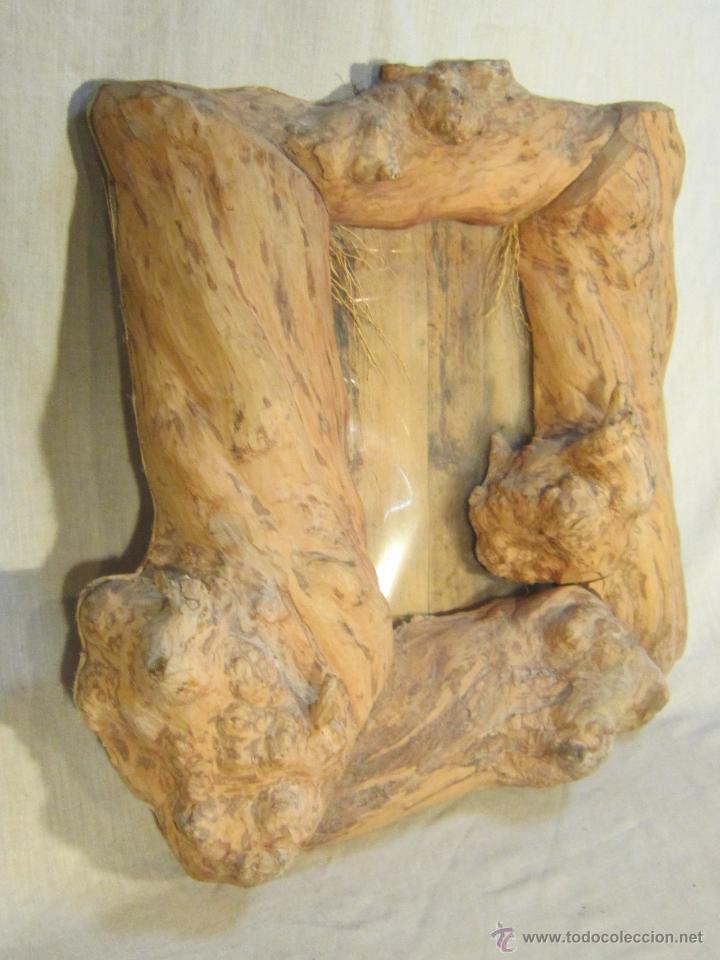 Antig&uuml;edades: PORTAFOTOS EN MADERA RUSTICA - Foto 7
