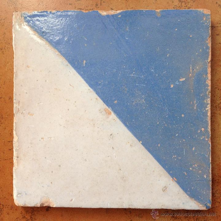 Antig&uuml;edades: AZULEJO VALENCIANO SIGLO XIX - Foto 1