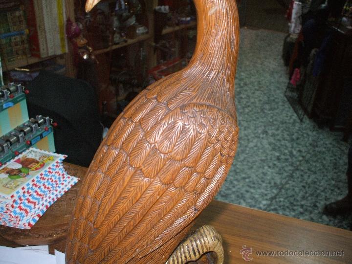 Antig&uuml;edades: Talla de madera del ave casuario( ) - Foto 4