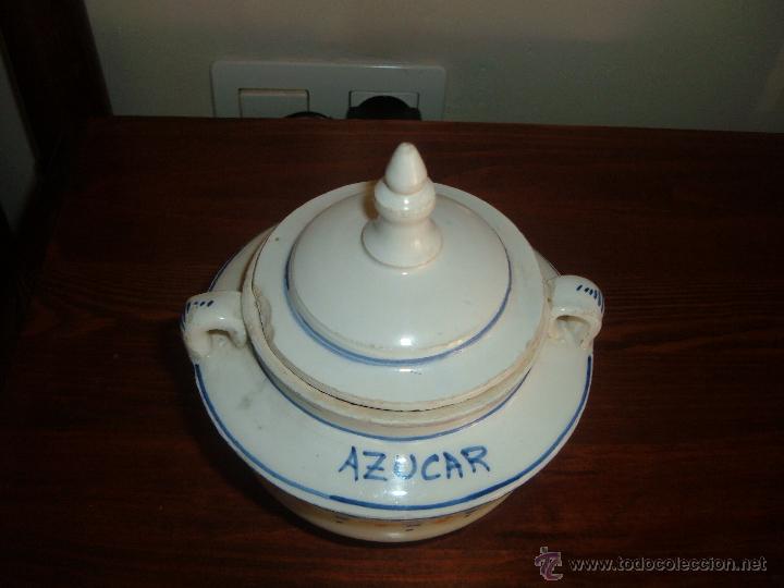 Antig&uuml;edades: Azucarero de ceramica - Foto 2