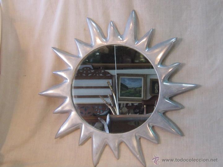 Antig&uuml;edades: ESPEJO DE SOL EN ALUMINIO - Foto 1