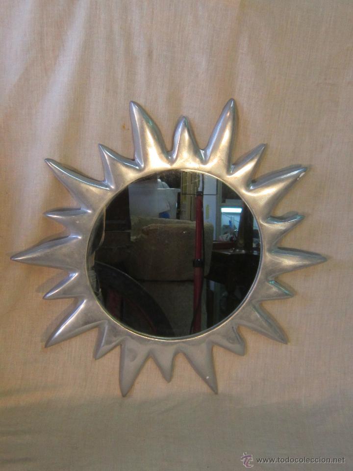Antig&uuml;edades: ESPEJO DE SOL EN ALUMINIO - Foto 2