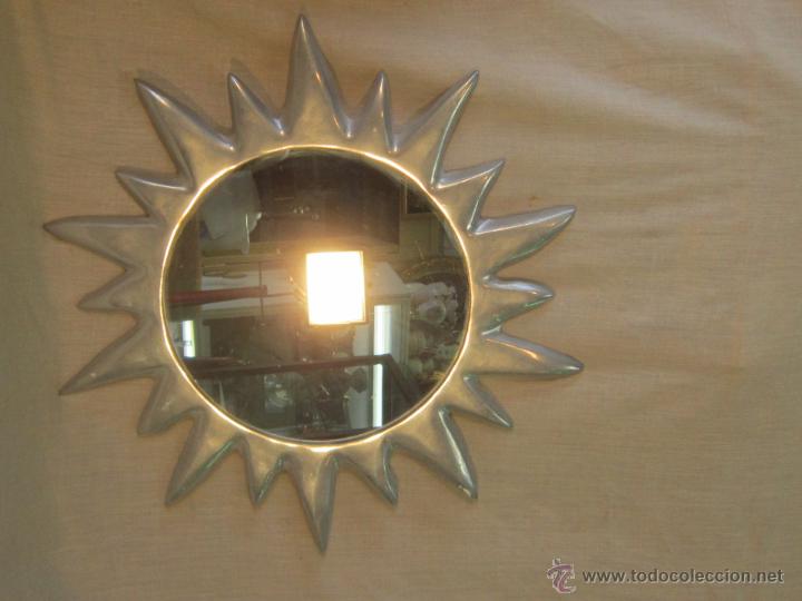 Antig&uuml;edades: ESPEJO DE SOL EN ALUMINIO - Foto 4