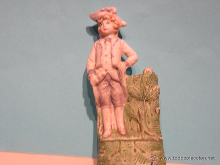 Antig&uuml;edades: figura palillero biscuit - Foto 1