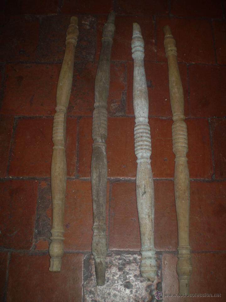 Antig&uuml;edades: 4 BALAUSTRES S XIX DE PINO - Foto 1