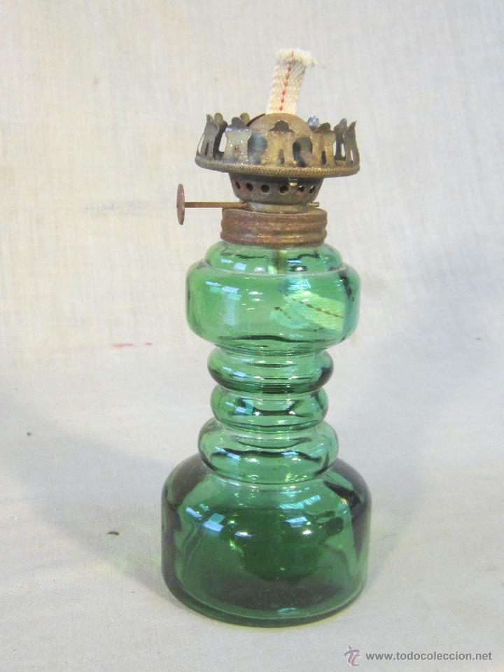 Antig&uuml;edades: QUINQUE DE CRISTAL VERDE - Foto 2
