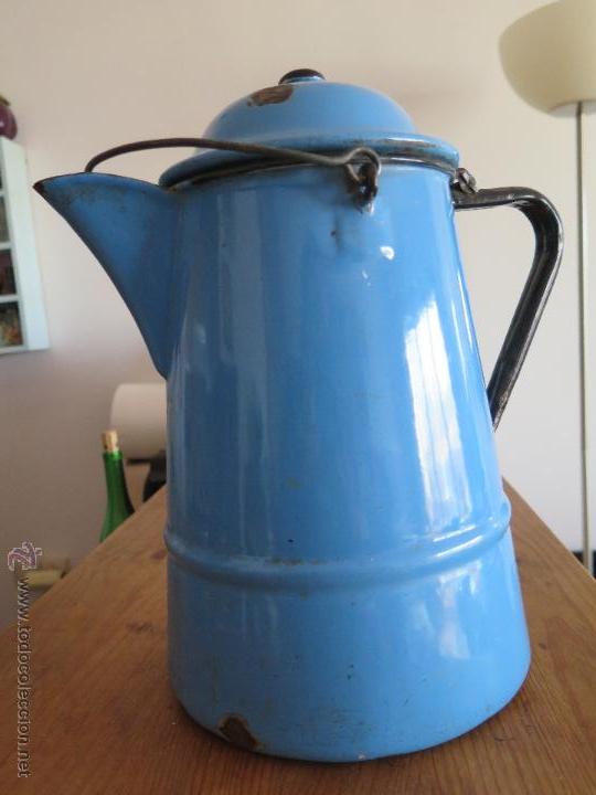 Cafetera gran tamaño hierro esmaltado ,enlozado - Vendido en Venta Directa  - 47164448