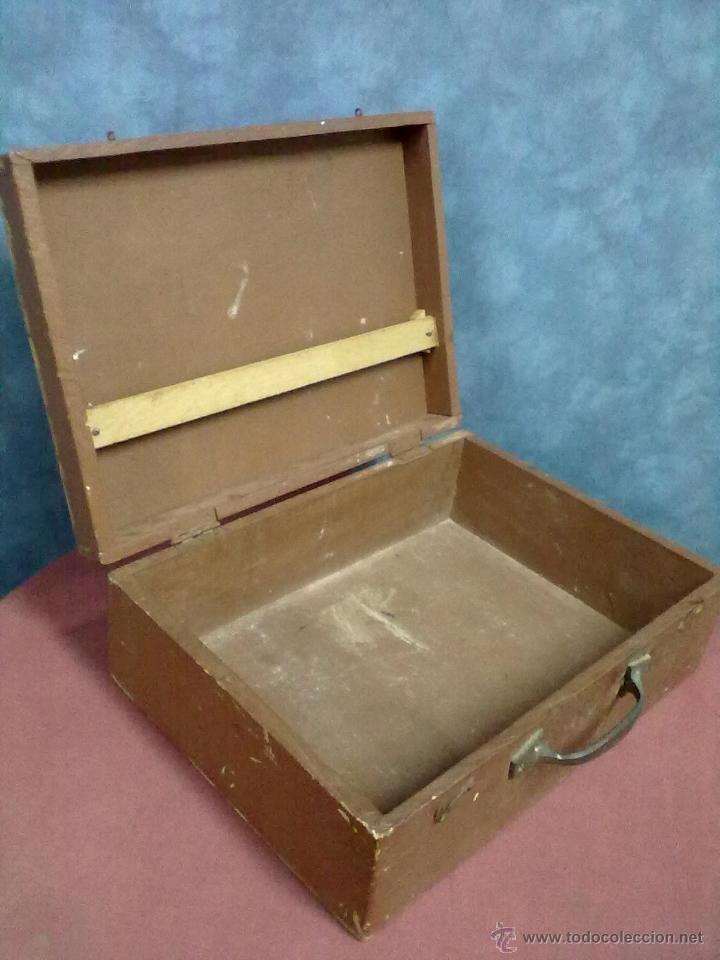Antig&uuml;edades: MALETA MADERA - Foto 2