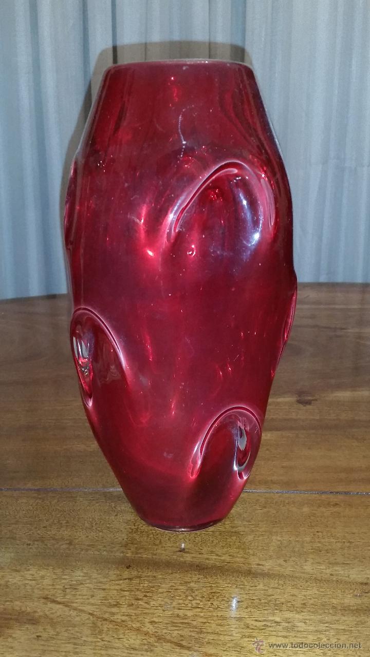 Antig&uuml;edades: muy bonito jarron en cristal - Foto 2