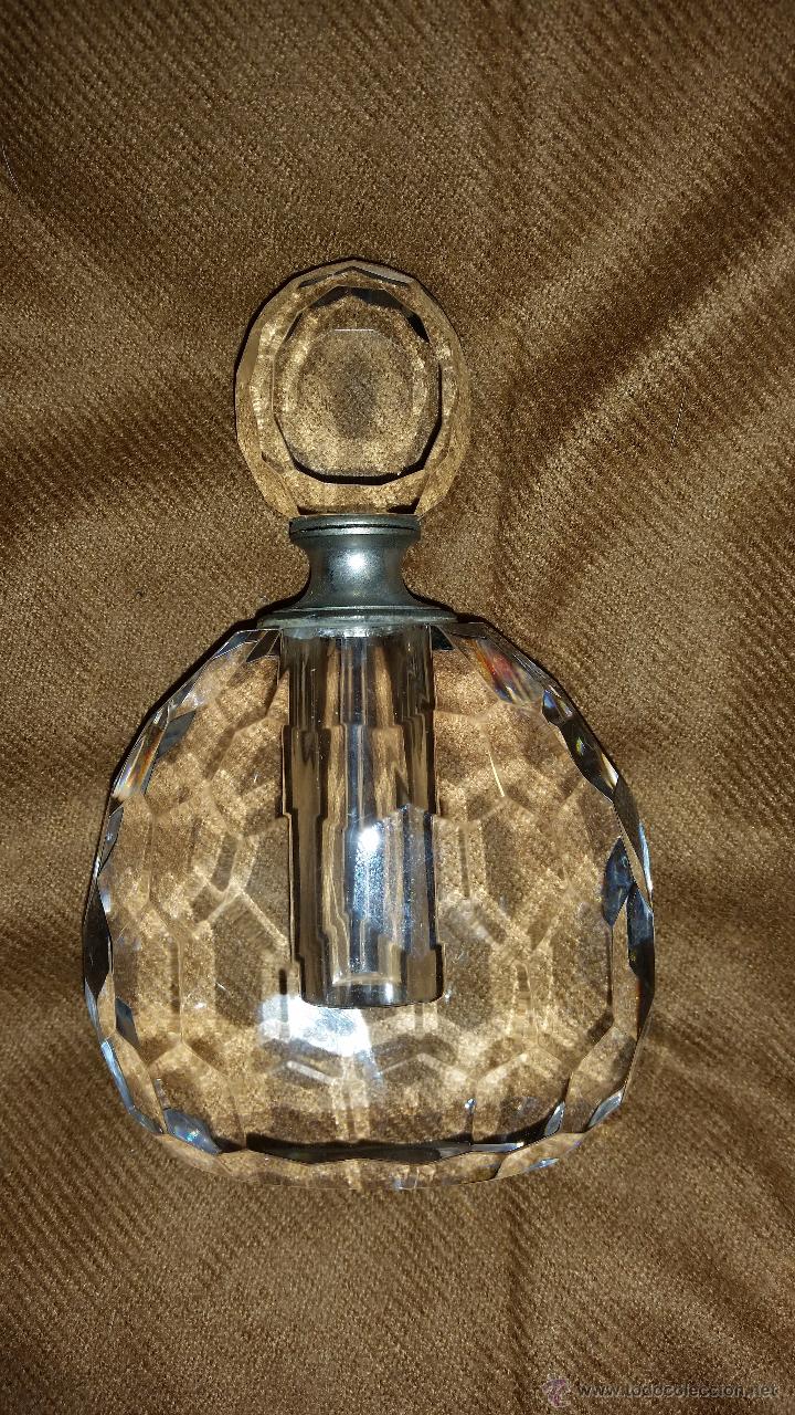 Antig&uuml;edades: antiguo perfumero en cristal - Foto 1