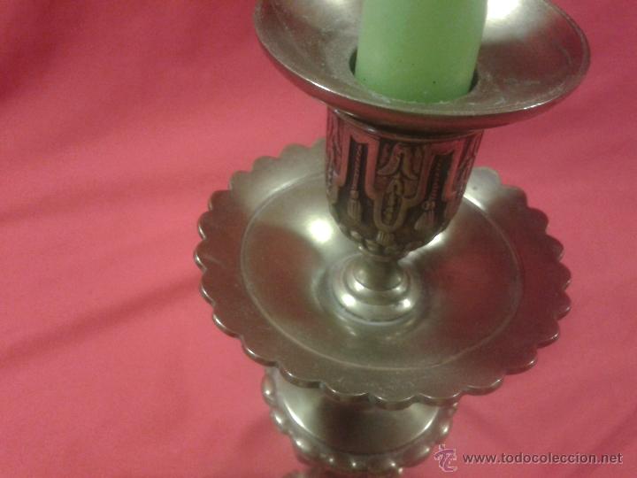 Antig&uuml;edades: Candelabro de bronce Siglo XIX - Foto 8