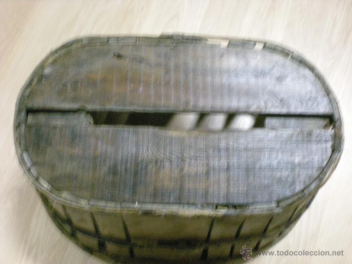 Antig&uuml;edades: ANTIGUA CESTA PARA LA FRUTA DE MADERA - Foto 3
