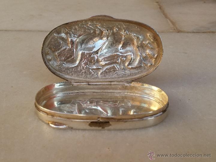 Antig&uuml;edades: Antigua caja en plata con marca ( Estrella ) - Foto 5