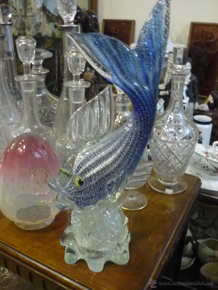Antig&uuml;edades: Pareja de peces de cristal de Murano - Foto 3
