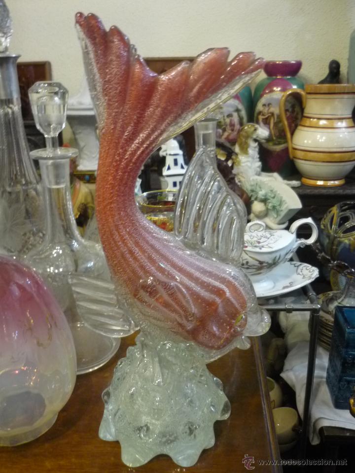 Antig&uuml;edades: Pareja de peces de cristal de Murano - Foto 5