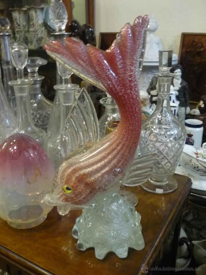 Antig&uuml;edades: Pareja de peces de cristal de Murano - Foto 7