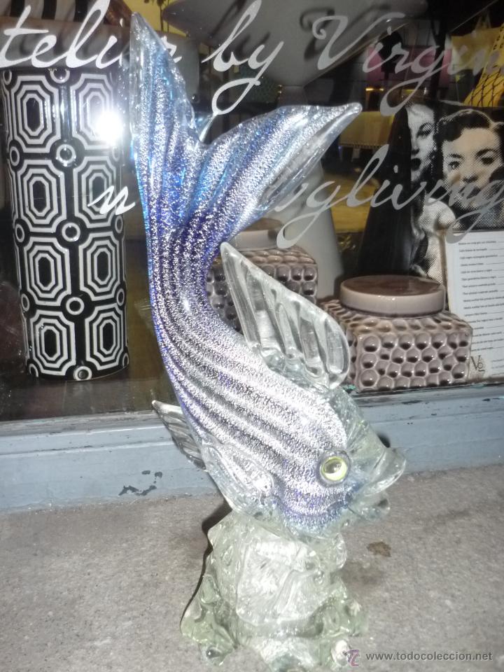 Antig&uuml;edades: Pareja de peces de cristal de Murano - Foto 10