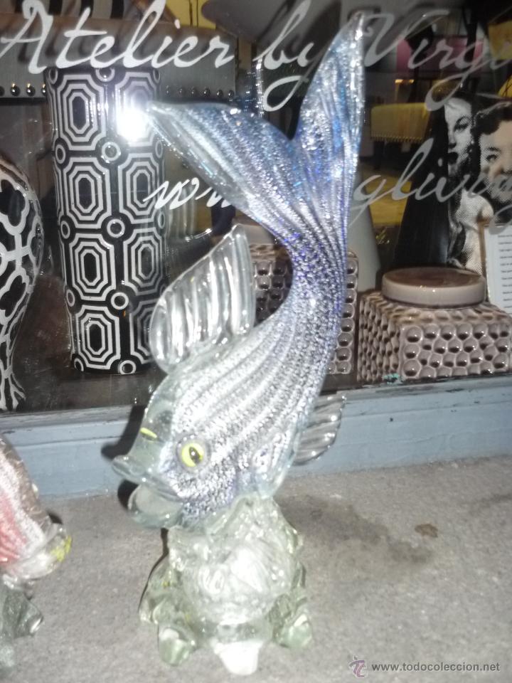 Antig&uuml;edades: Pareja de peces de cristal de Murano - Foto 11
