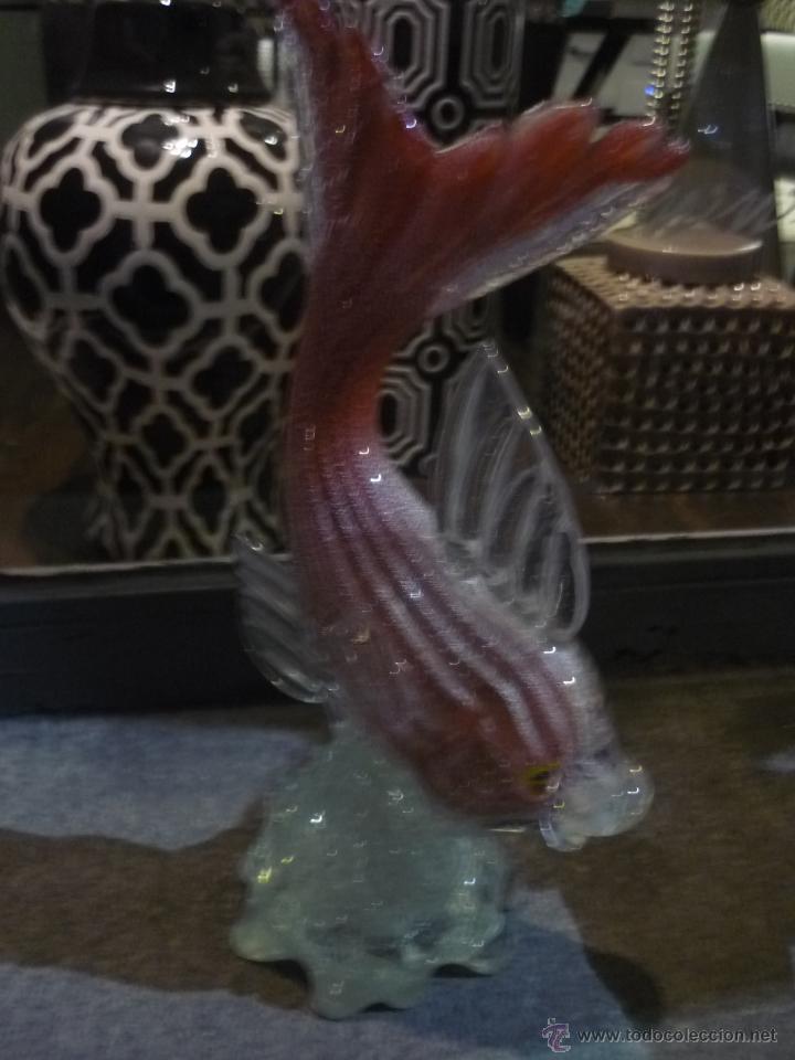 Antig&uuml;edades: Pareja de peces de cristal de Murano - Foto 12