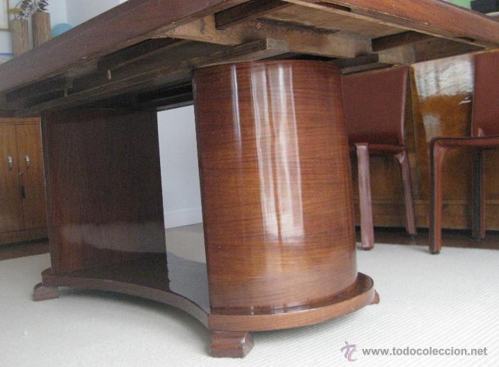 Antig&uuml;edades: GRAN MESA DE COMEDOR ART DECO EN MADERA DE PALISANDRO - Foto 10