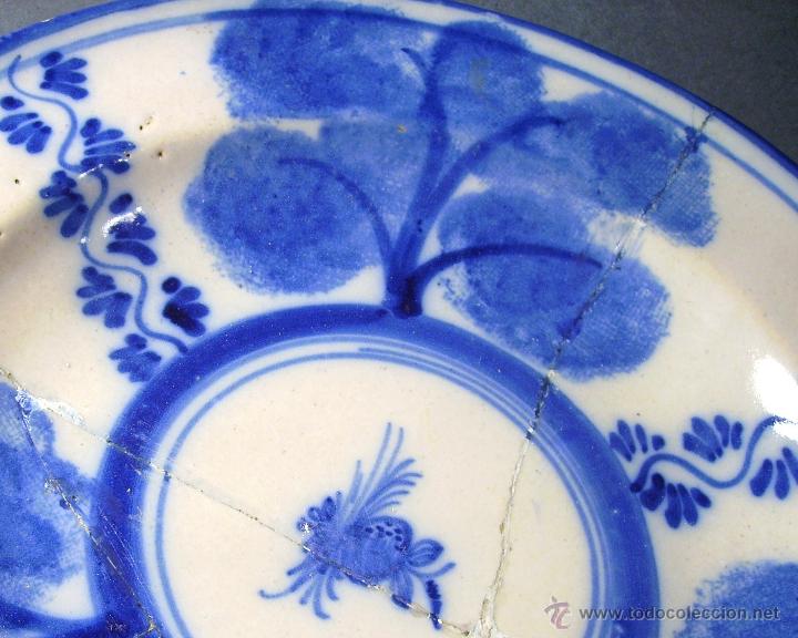Antig&uuml;edades: PLATO  CER&Aacute;MICA  DE  MANISES  XIX - Foto 4