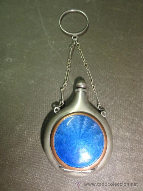 Antig&uuml;edades: Esenciero polvera de colgar de un anillo - Foto 1