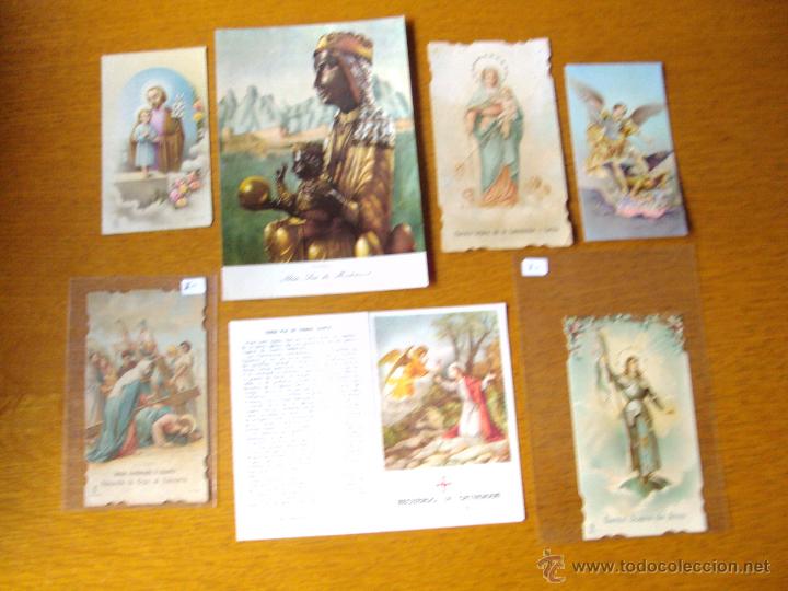 Antiquit&auml;ten: Lote estampas religiosas o recordatorios