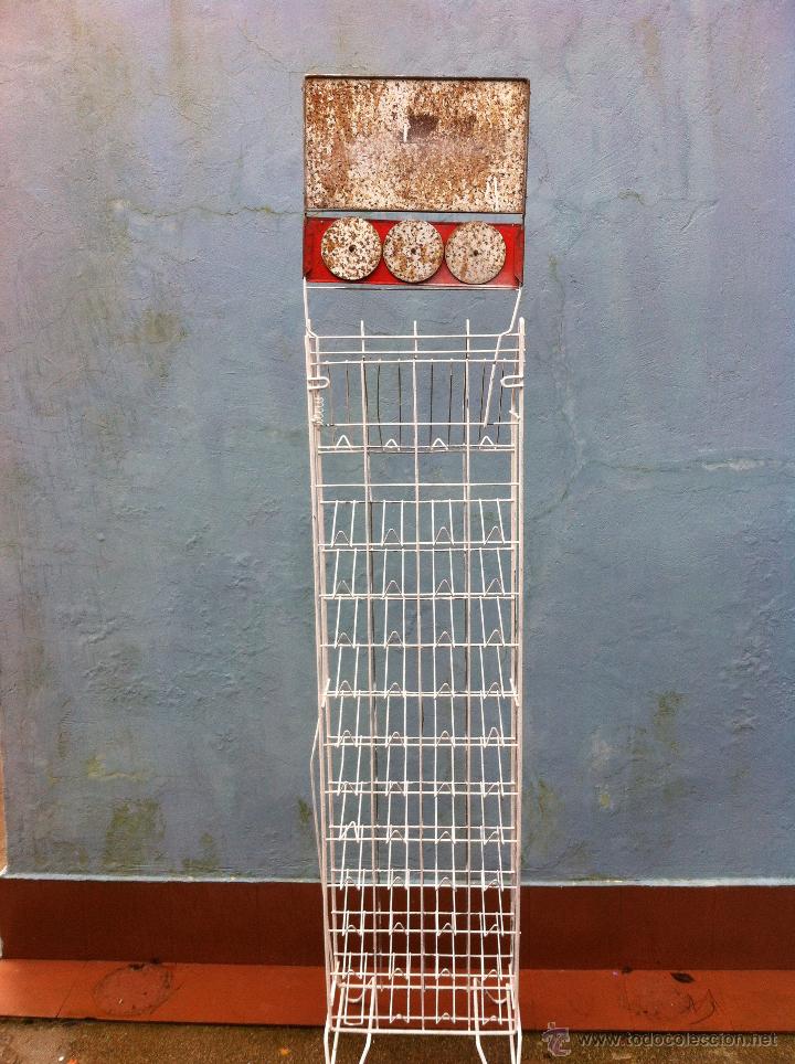 Antig&uuml;edades: BOTELLERO MET&Aacute;LICO DE COCA COLA. - Foto 4
