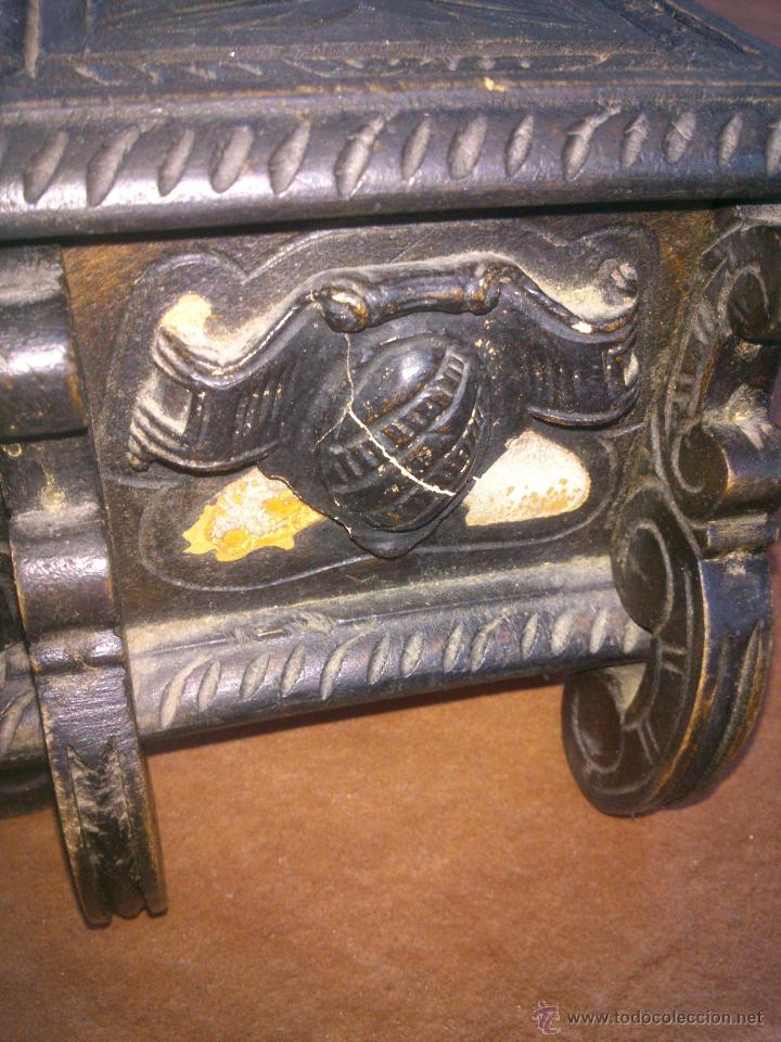 Antig&uuml;edades: COFRE TALLADO A MANO EN MADERA PARA RESTAURAR - Foto 5