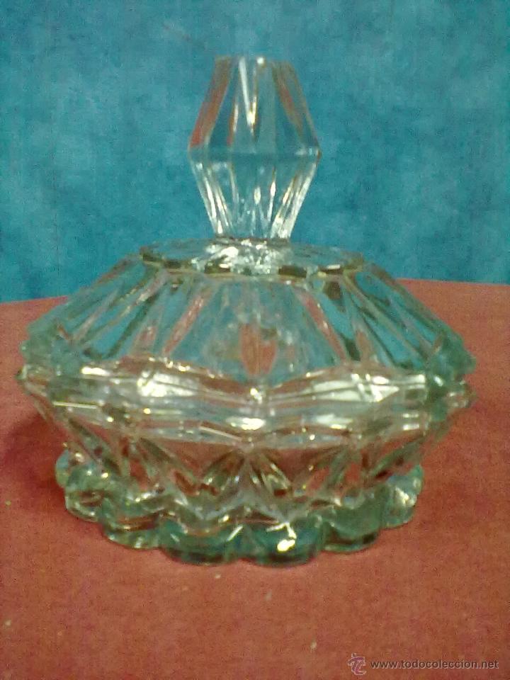 Antig&uuml;edades: POLVERA BOMBONERA CRISTAL - Foto 1