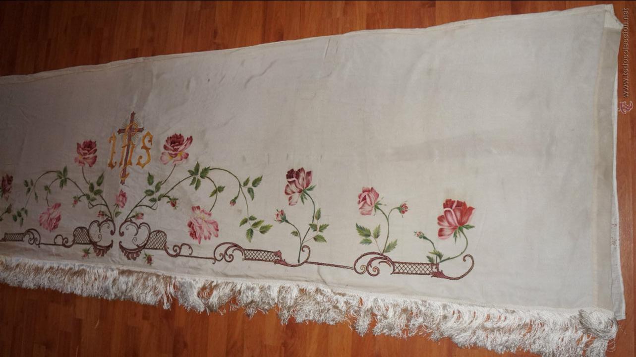 Antig&uuml;edades: FRONTAL DE ALTAR , PINTADO A MANO - Foto 8