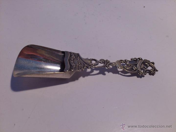 Antig&uuml;edades: Cuchara Azucar Plata 800 Largo 12cm - Foto 1