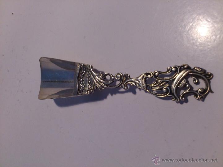 Antig&uuml;edades: Cuchara Azucar Plata 800 Largo 12cm - Foto 2