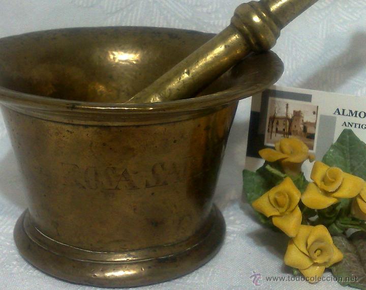 Antig&uuml;edades: ANTIGUO ALMIREZ EN BRONCE, FIRMADO, - Foto 2