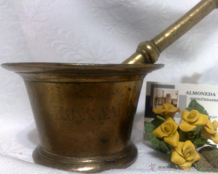 Antig&uuml;edades: ANTIGUO ALMIREZ EN BRONCE, FIRMADO, - Foto 4