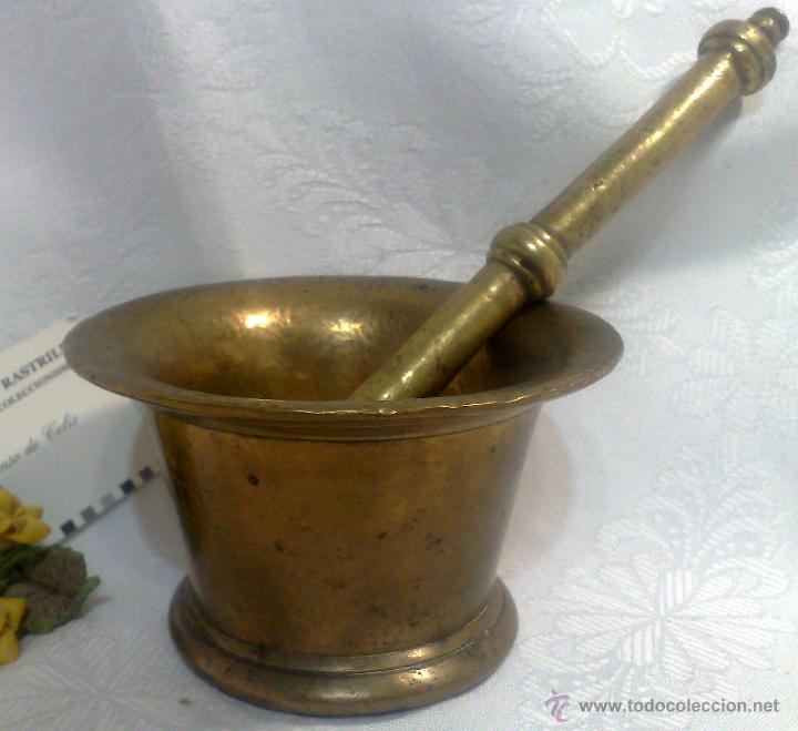 Antig&uuml;edades: ANTIGUO ALMIREZ EN BRONCE, FIRMADO, - Foto 5