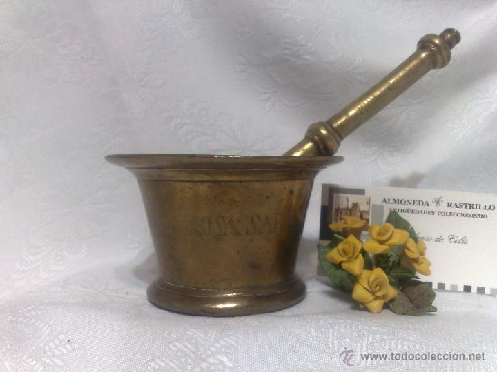 Antig&uuml;edades: ANTIGUO ALMIREZ EN BRONCE, FIRMADO, - Foto 6
