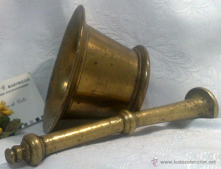 Antig&uuml;edades: ANTIGUO ALMIREZ EN BRONCE, FIRMADO, - Foto 7