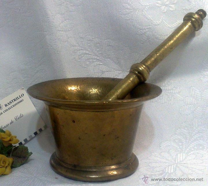 Antig&uuml;edades: ANTIGUO ALMIREZ EN BRONCE, FIRMADO, - Foto 15
