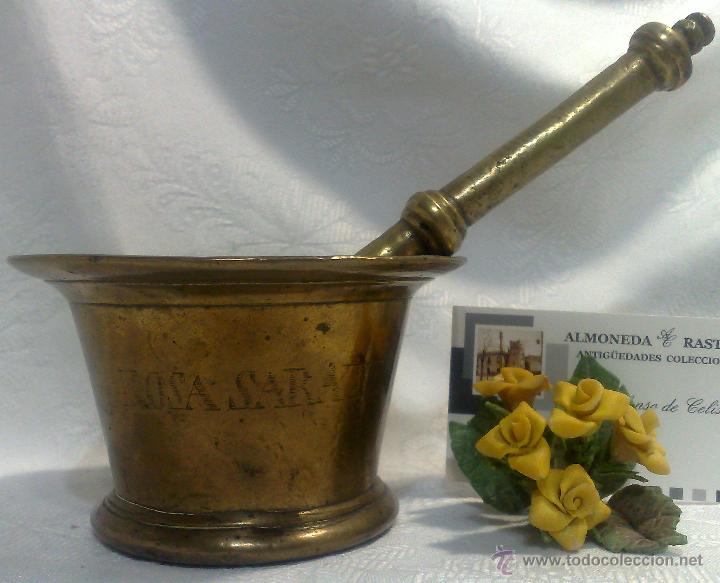 Antig&uuml;edades: ANTIGUO ALMIREZ EN BRONCE, FIRMADO, - Foto 17