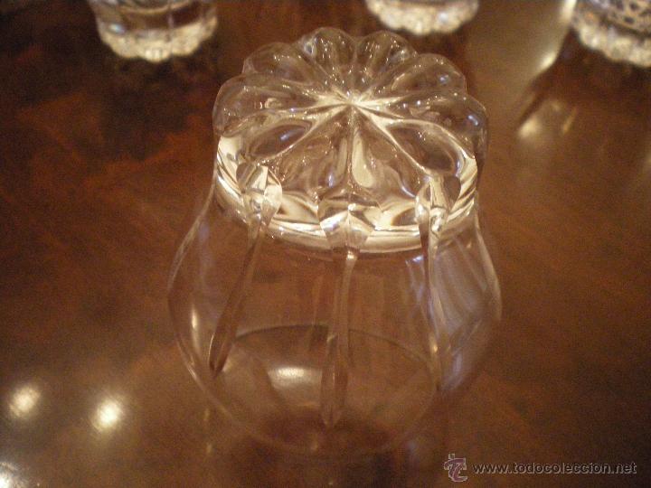 Antig&uuml;edades: copas de co&ntilde;ac de cristal tallado - Foto 4