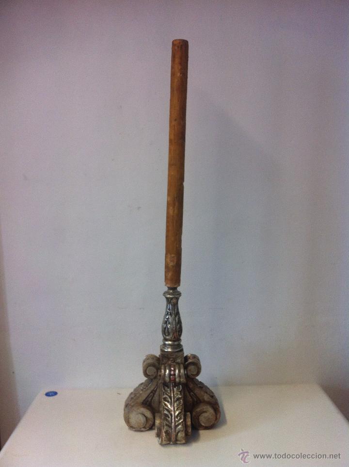 Antig&uuml;edades: antiguo candelabro plateado - Foto 2