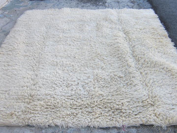 Antig&uuml;edades: ORIGINAL ALFOMBRA DE POMPONES DE LANA - Foto 6