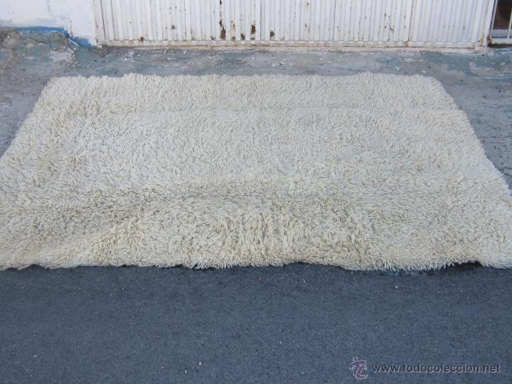 Antig&uuml;edades: ORIGINAL ALFOMBRA DE POMPONES DE LANA - Foto 8