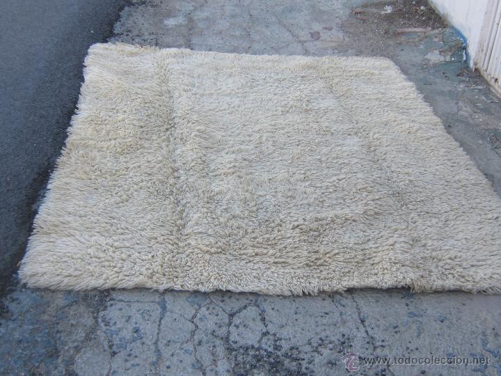 Antig&uuml;edades: ORIGINAL ALFOMBRA DE POMPONES DE LANA - Foto 9