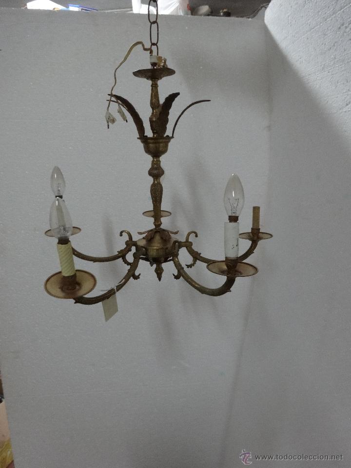 Antig&uuml;edades: L&Aacute;MPARA BRONCE CINCO BRAZOS, DDD 012 - Foto 11
