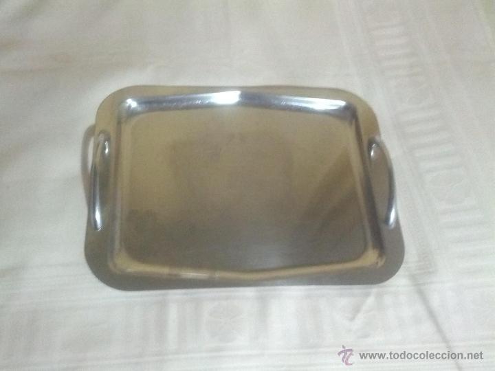 Antig&uuml;edades: Bandeja de acero inoxidable - Foto 1